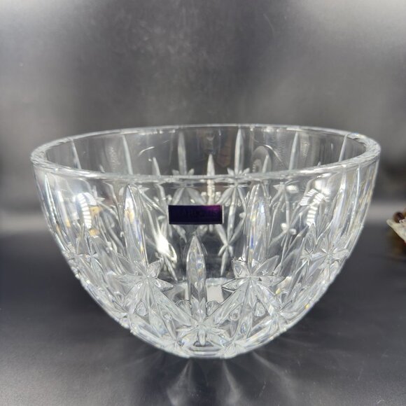 Marquis by Waterford Clear Crystal Sparkle Design Dish Bowl 9inch Germany New - Picture 16 of 16